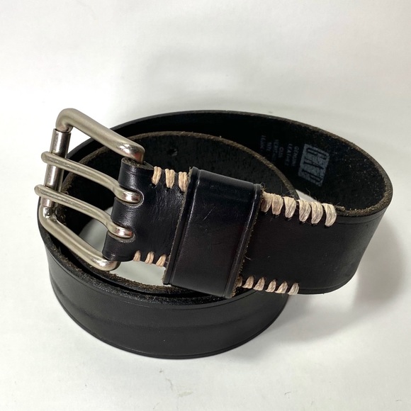 GAP Accessories - Gap Black Double Buckle Leather Belt 30